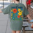 Leer Es Poder Cute Floral Boho Spanish Teacher Reading Women's Comfort Colors T-Shirt Back Print Moss Leer Es Poder Cute Floral Boho Spanish Teacher Reading Women's Comfort Colors T-Shirt Back Print Moss