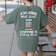Legendary Math Coach Mathematics Calculator Math Teacher Women's Comfort Colors T-Shirt Back Print Moss Legendary Math Coach Mathematics Calculator Math Teacher Women's Comfort Colors T-Shirt Back Print Moss