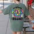 Let The Games Field Day Begin Tie Dye Adults Teacher Kids Women's Comfort Colors T-Shirt Back Print Moss Let The Games Field Day Begin Tie Dye Adults Teacher Kids Women's Comfort Colors T-Shirt Back Print Moss