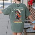 Let's Eat Kids Grammar Werewolf Halloween Teacher Women's Comfort Colors T-Shirt Back Print Moss Let's Eat Kids Grammar Werewolf Halloween Teacher Women's Comfort Colors T-Shirt Back Print Moss