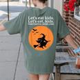 Let's Eat Kids Punctuation Saves Live Witch Grammar Teacher Women's Comfort Colors T-Shirt Back Print Moss Let's Eat Kids Punctuation Saves Live Witch Grammar Teacher Women's Comfort Colors T-Shirt Back Print Moss