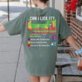 Can I Lick It Periodic Table Chart Science Teacher Cool Meme Women's Comfort Colors T-Shirt Back Print Moss Can I Lick It Periodic Table Chart Science Teacher Cool Meme Women's Comfort Colors T-Shirt Back Print Moss