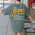 Can I Lick It Periodic Table Chemistry Teachers Women's Comfort Colors T-Shirt Back Print Moss Can I Lick It Periodic Table Chemistry Teachers Women's Comfort Colors T-Shirt Back Print Moss
