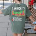 Can I Lick It Periodic Table Science Teacher Boy And Girls Women's Comfort Colors T-Shirt Back Print Moss Can I Lick It Periodic Table Science Teacher Boy And Girls Women's Comfort Colors T-Shirt Back Print Moss