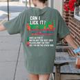 Can I Lick It Periodic Table Science Teacher Chemistry Women's Comfort Colors T-Shirt Back Print Moss Can I Lick It Periodic Table Science Teacher Chemistry Women's Comfort Colors T-Shirt Back Print Moss