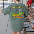 Can I Lick It Periodic Table Science Teacher Student Premium Tri-Blend Women's Comfort Colors T-Shirt Back Print Moss