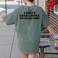 Lie Teacher Coffee Saying Humor School Women's Women's Comfort Colors T-Shirt Back Print Moss Lie Teacher Coffee Saying Humor School Women's Women's Comfort Colors T-Shirt Back Print Moss
