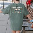 The Life Of a Teacher Teacher Bracelets Elementary School Women's Comfort Colors T-Shirt Back Print Moss