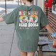Most Likely To Read Books All Summer Teacher Student Women's Comfort Colors T-Shirt Back Print Moss Most Likely To Read Books All Summer Teacher Student Women's Comfort Colors T-Shirt Back Print Moss
