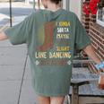 Line Dancing Choreographed Group Dancer Dance Teacher Women's Comfort Colors T-Shirt Back Print Moss Line Dancing Choreographed Group Dancer Dance Teacher Women's Comfort Colors T-Shirt Back Print Moss