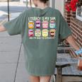Literacy Is My Jam And I'm Here To Spread Literacy Teacher Women's Comfort Colors T-Shirt Back Print Moss Literacy Is My Jam And I'm Here To Spread Literacy Teacher Women's Comfort Colors T-Shirt Back Print Moss