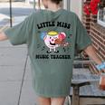 Little Miss Music Teacher Music Teacher Team Women's Comfort Colors T-Shirt Back Print Moss Little Miss Music Teacher Music Teacher Team Women's Comfort Colors T-Shirt Back Print Moss