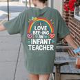 I Love Bee-Ing An Infant Teacher Toddler Teaching Women's Comfort Colors T-Shirt Back Print Moss I Love Bee-Ing An Infant Teacher Toddler Teaching Women's Comfort Colors T-Shirt Back Print Moss