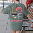 Love Montessori Education Math Teacher Women's Comfort Colors T-Shirt Back Print Moss Love Montessori Education Math Teacher Women's Comfort Colors T-Shirt Back Print Moss