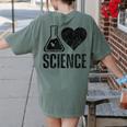 I Love Science Lover Teacher Scientist Sciences Women's Comfort Colors T-Shirt Back Print Moss I Love Science Lover Teacher Scientist Sciences Women's Comfort Colors T-Shirt Back Print Moss