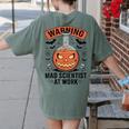 Mad Scientist Pumpkin Science Teacher Halloween Costume Kids Women's Comfort Colors T-Shirt Back Print Moss Mad Scientist Pumpkin Science Teacher Halloween Costume Kids Women's Comfort Colors T-Shirt Back Print Moss
