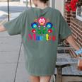 Maestra Proud Spanish Teacher Bilingual Teacher Latina Women's Comfort Colors T-Shirt Back Print Moss Maestra Proud Spanish Teacher Bilingual Teacher Latina Women's Comfort Colors T-Shirt Back Print Moss