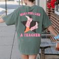 Man I Feel Like A Teacher Retro Western Country Cowgirl Women's Comfort Colors T-Shirt Back Print Moss Man I Feel Like A Teacher Retro Western Country Cowgirl Women's Comfort Colors T-Shirt Back Print Moss