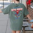 Marvel Spider-Man Teachers Are Super Heroes Women's Comfort Colors T-Shirt Back Print Moss Marvel Spider-Man Teachers Are Super Heroes Women's Comfort Colors T-Shirt Back Print Moss