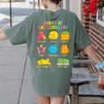 Math Cat Geometry Back To School Mathematics Teacher Women's Comfort Colors T-Shirt Back Print Moss Math Cat Geometry Back To School Mathematics Teacher Women's Comfort Colors T-Shirt Back Print Moss