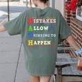 Math Teacher Math Student Mathematics Women's Comfort Colors T-Shirt Back Print Moss