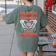 Math Teachers Love Brains Scary Halloween Men Women Women's Comfort Colors T-Shirt Back Print Moss Math Teachers Love Brains Scary Halloween Men Women Women's Comfort Colors T-Shirt Back Print Moss