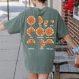 Maths Day Costume Idea Kids Teachers Pizza Slice Fraction Women's Comfort Colors T-Shirt Back Print Moss