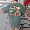 Be Merry Be Jolly Be Kind Merry Christmas Teacher Xmas PJs Women's Comfort Colors T-Shirt Back Print Moss Be Merry Be Jolly Be Kind Merry Christmas Teacher Xmas PJs Women's Comfort Colors T-Shirt Back Print Moss