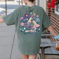Microscope Flower Butterfly Biology Science Teacher Student Women's Comfort Colors T-Shirt Back Print Moss Microscope Flower Butterfly Biology Science Teacher Student Women's Comfort Colors T-Shirt Back Print Moss