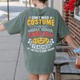 Middle School English Teacher Halloween Costume For Men Women Women's Comfort Colors T-Shirt Back Print Moss Middle School English Teacher Halloween Costume For Men Women Women's Comfort Colors T-Shirt Back Print Moss