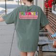 Mistakes Help Us Grow And Learn Teacher Women's Comfort Colors T-Shirt Back Print Moss