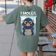 Mole Chemistry Chemist Student Science Teacher Women's Comfort Colors T-Shirt Back Print Moss Mole Chemistry Chemist Student Science Teacher Women's Comfort Colors T-Shirt Back Print Moss