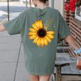 Music For Men Women Music Teacher Music Lover Women's Comfort Colors T-Shirt Back Print Moss