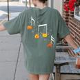 Music Note Pumpkin Fall Music Teacher Halloween Costume Women's Comfort Colors T-Shirt Back Print Moss Music Note Pumpkin Fall Music Teacher Halloween Costume Women's Comfort Colors T-Shirt Back Print Moss