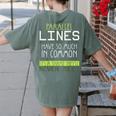 Nerdy Math Lovers Geometry Pun Mathematics Teachers Women's Comfort Colors T-Shirt Back Print Moss