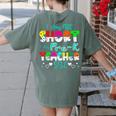 I Am Not Short I Am Pre-K Teacher Size Teacher For Men Women Kids Women's Comfort Colors T-Shirt Back Print Moss