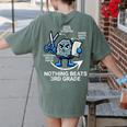 Nothing Beats 3rd Grade Back To School Kids Teachers Women's Comfort Colors T-Shirt Back Print Moss