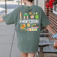 Novelty Montessori Studying Learning Schooling Teacher Love For Men Women Women's Comfort Colors T-Shirt Back Print Moss Novelty Montessori Studying Learning Schooling Teacher Love For Men Women Women's Comfort Colors T-Shirt Back Print Moss