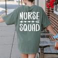 Nurse Squad Shirt Teacher Student Nursing Team For Men Women Girls Kids Women's Comfort Colors T-Shirt Back Print Moss