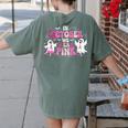 In October We Wear Pink Ballet Ghost Teacher Breast Cancer Women's Comfort Colors T-Shirt Back Print Moss In October We Wear Pink Ballet Ghost Teacher Breast Cancer Women's Comfort Colors T-Shirt Back Print Moss