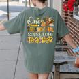 One Thankful Substitute Teacher Turkey Leopard Thanksgiving For Men Women Women's Comfort Colors T-Shirt Back Print Moss One Thankful Substitute Teacher Turkey Leopard Thanksgiving For Men Women Women's Comfort Colors T-Shirt Back Print Moss