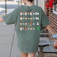 Order Of Operations Quiz Christmas Math Teacher Xmas Math Women's Comfort Colors T-Shirt Back Print Moss Order Of Operations Quiz Christmas Math Teacher Xmas Math Women's Comfort Colors T-Shirt Back Print Moss
