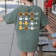 Order Of Operations Quiz Pumpkin Halloween Math Teacher Women's Comfort Colors T-Shirt Back Print Moss Order Of Operations Quiz Pumpkin Halloween Math Teacher Women's Comfort Colors T-Shirt Back Print Moss