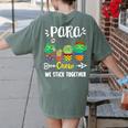 PARA Crew School Cactus Team PARA Teacher Squad For Men Women Kids Women's Comfort Colors T-Shirt Back Print Moss