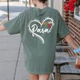 Para Heart Paraprofessional Teacher Paraeducator Women's Comfort Colors T-Shirt Back Print Moss Para Heart Paraprofessional Teacher Paraeducator Women's Comfort Colors T-Shirt Back Print Moss