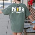 Para Squad Paraprofessional Para Teacher Women's Comfort Colors T-Shirt Back Print Moss