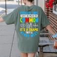 Parallel Lines Math Pun – Teacher Humor Women's Comfort Colors T-Shirt Back Print Moss