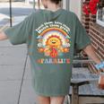 Paraprofessional Para Life Sun Flower Teacher Back To School Women's Comfort Colors T-Shirt Back Print Moss
