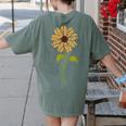 Paraprofessional Para Sunflower Teacher Back To School Women's Comfort Colors T-Shirt Back Print Moss Paraprofessional Para Sunflower Teacher Back To School Women's Comfort Colors T-Shirt Back Print Moss