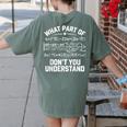 What Part Of Don't You Understand Math Teacher Women's Comfort Colors T-Shirt Back Print Moss What Part Of Don't You Understand Math Teacher Women's Comfort Colors T-Shirt Back Print Moss